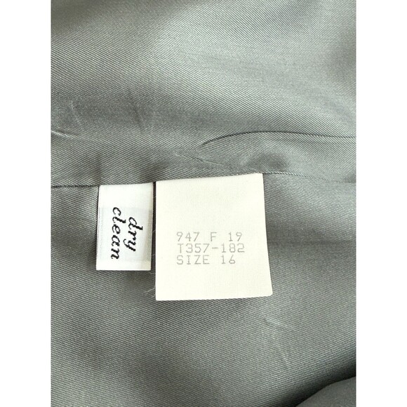 Pendleton Women’s 16 Pure Virgin‎ Wool Gray One Button Blazer USA Made Academia - Picture 5 of 7